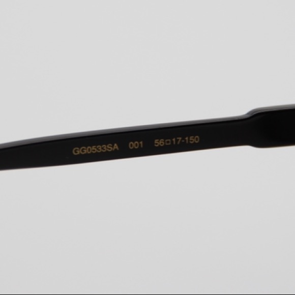 NEW GUCCI GG0533SA 001 BLACK SQURE FRAME WOMEN’S SUNGLASSES GUCCI - Picture 10 of 12